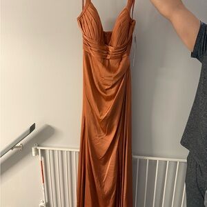 Mori Lee Burnt Orange Dress